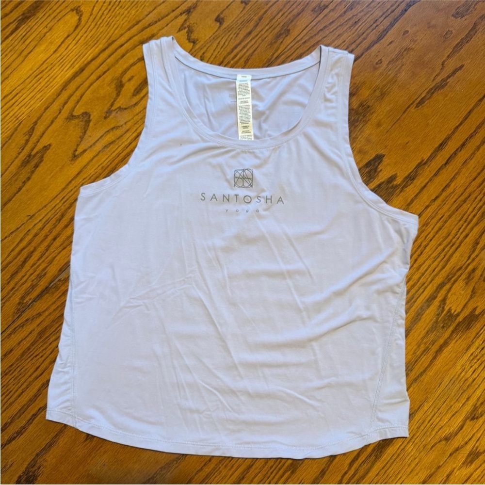 Manduka Santosha Yoga‎ Tank Top Athletic Workout Lavender Purple Womens Size L